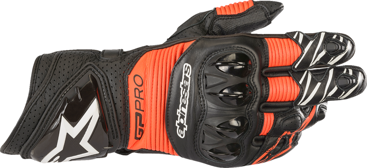 Alpinestars GP Pro RS3 Gloves - Black/Fluo Red - Small