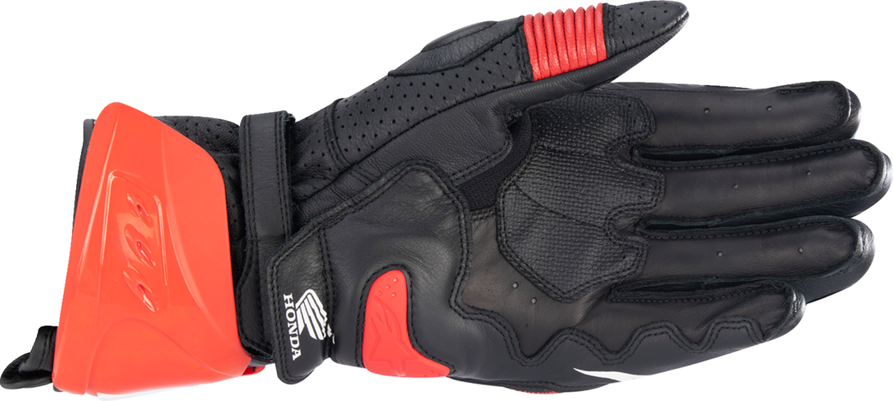 Alpinestars Honda GP Pro R3 Gloves - Black/Bright Red/Blue - Small