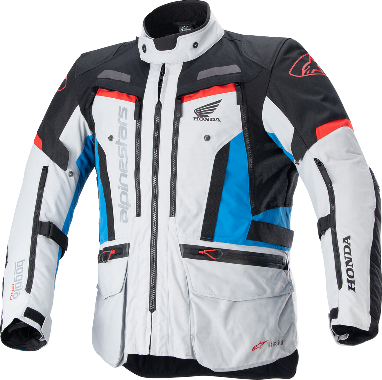 Alpinestars Honda Bogotà Pro Drystar® Jacket - Gray/Black/Red/Blue - 4XL
