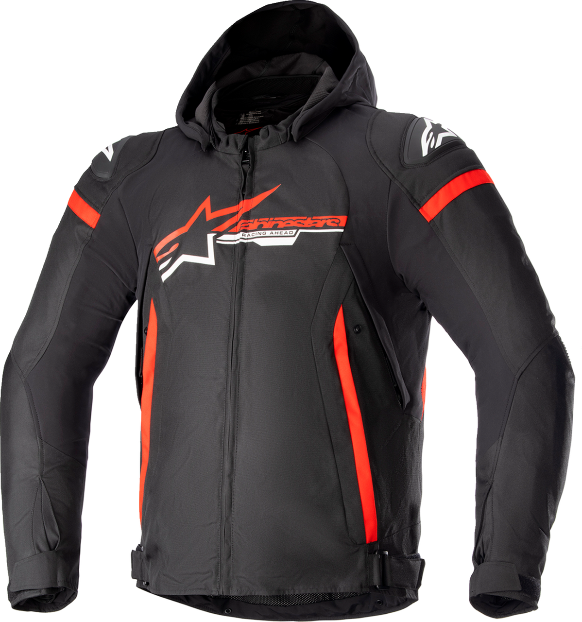 Alpinestars Zaca Waterproof Jacket - Black/Bright Red/White - 2XL