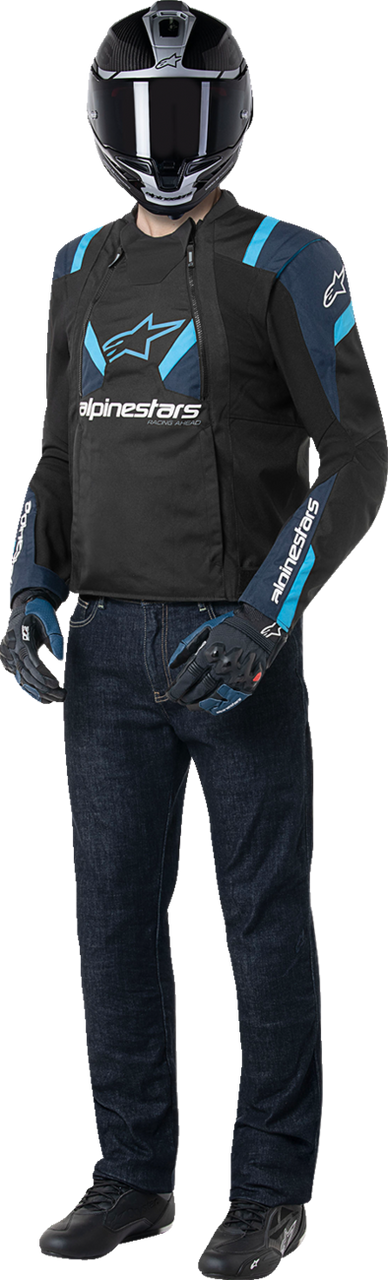 Alpinestars T-Stunt Air Jacket - Black/Dark Blue/Blithe Blue - 2XL