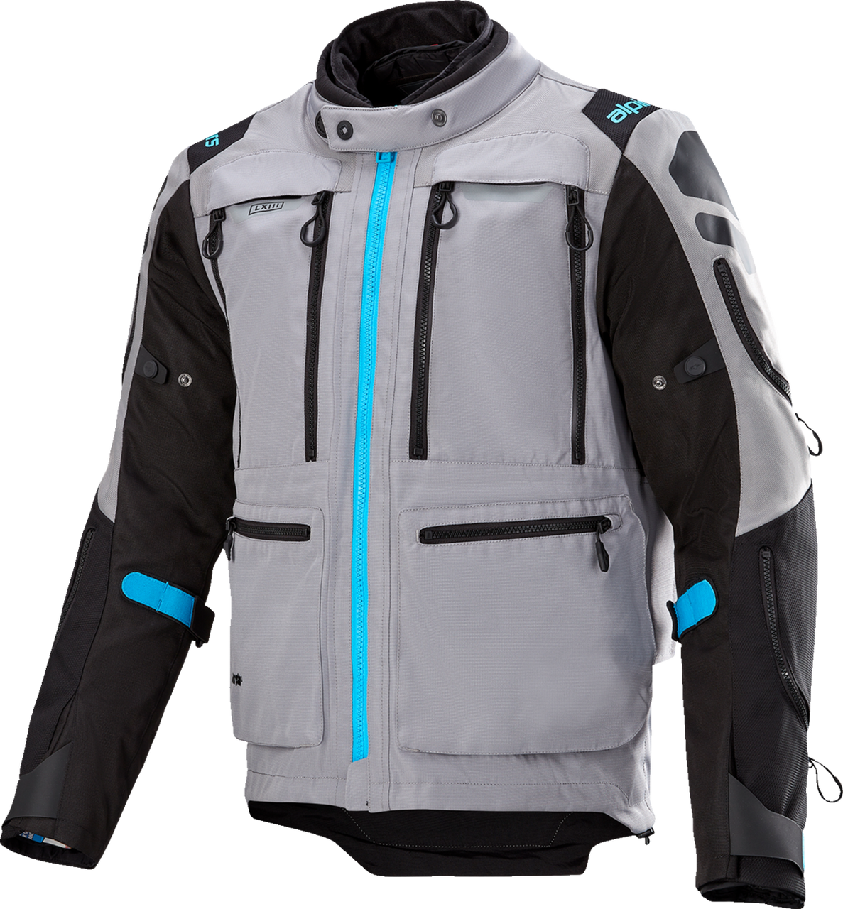 Alpinestars Ardent 3in1 Adventure Touring Jacket - Gray/Black/Blue - 4XL