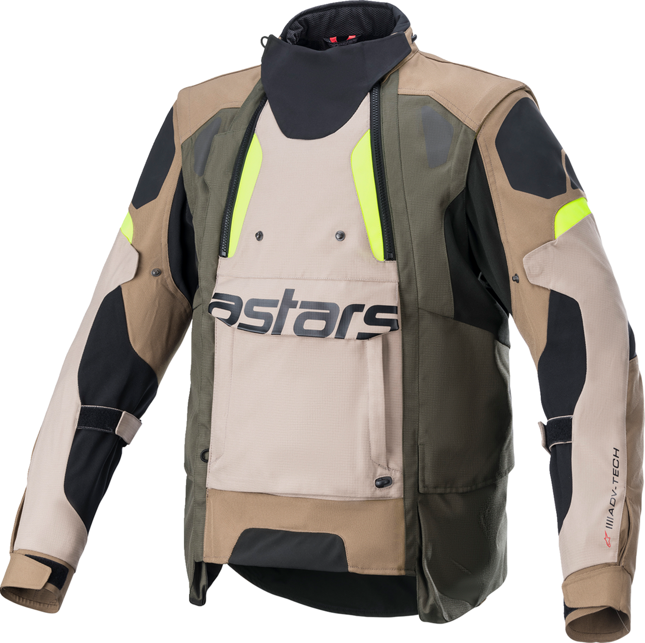Alpinestars Halo Drystar® Jacket - Black/Sand/Yellow - 4XL