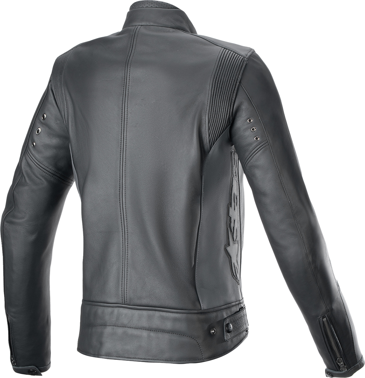 Alpinestars Stella Dyno Leather Jacket - Black Tar Gray/Dark Gray - 2XL
