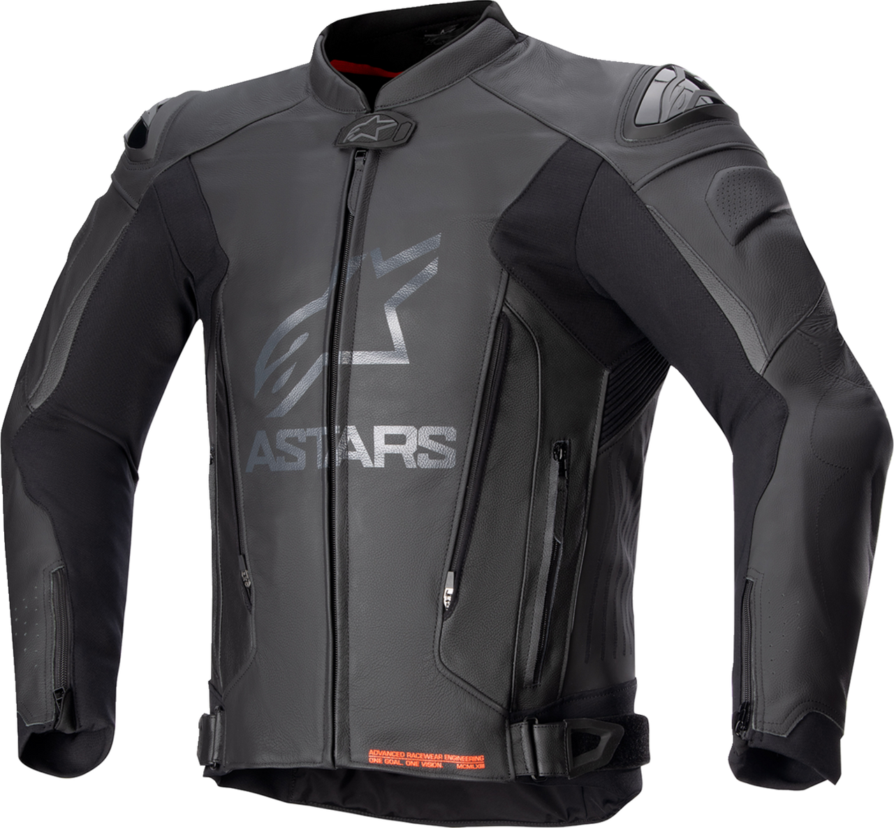 Alpinestars GP Plus v4 Leather Jacket - Black/Black - US 48 / EU 58