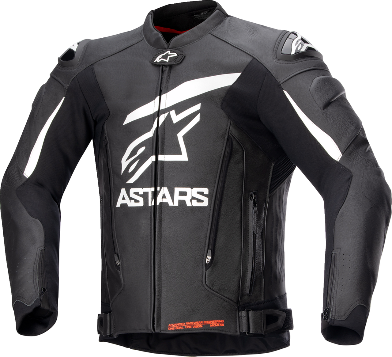 Alpinestars GP Plus v4 Leather Jacket - Black/White - US 42 / EU 52