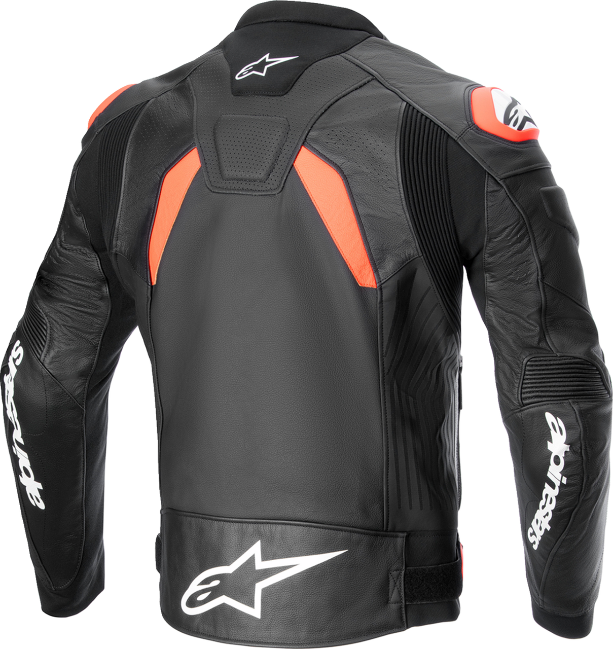 Alpinestars GP Plus R v4 Airflow Leather Jacket - Black/Red Fluo/White - US 48 / EU 58