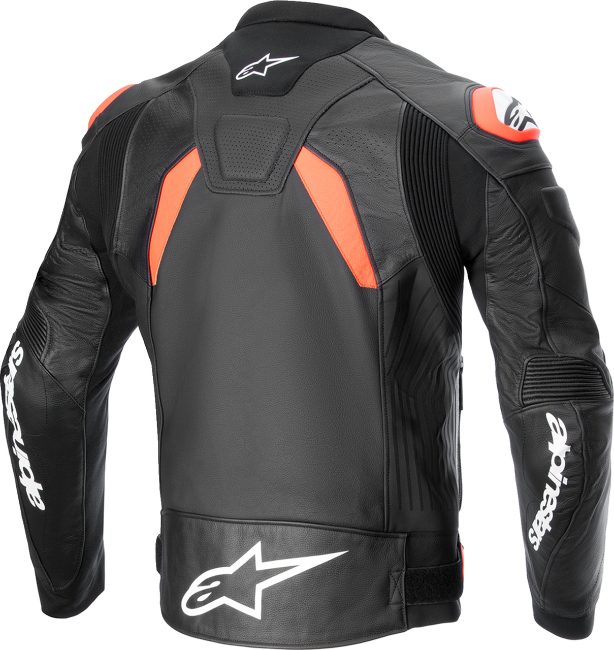 Alpinestars GP Plus R v4 Airflow Leather Jacket - Black/Red Fluo/White - US 42 / EU 52