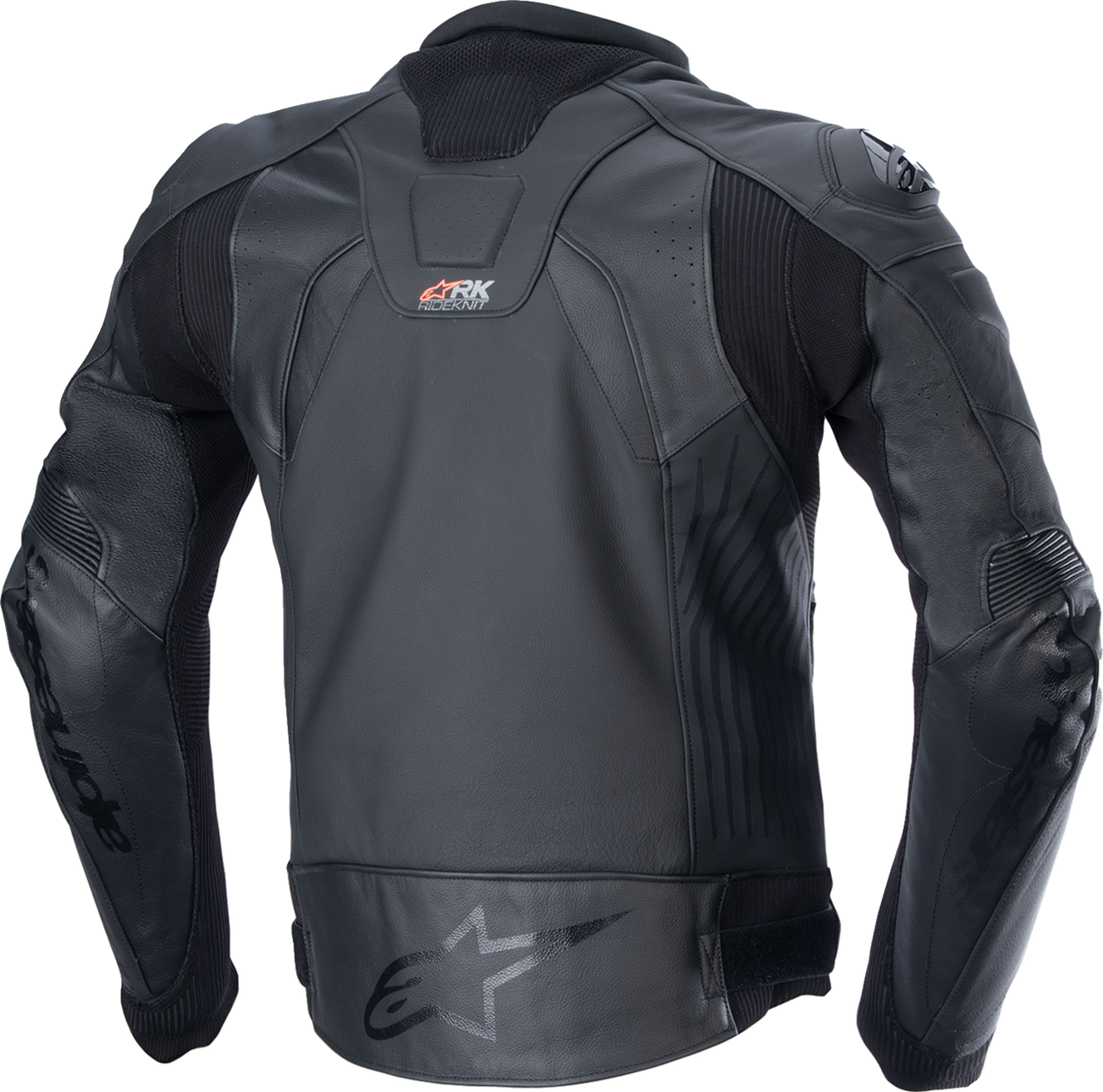 Alpinestars GP Plus R v4 Rideknit® Leather Jacket - Black/Black - US 42 / EU 52