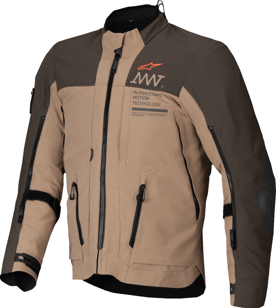 Alpinestars AMT-8 Stretch Drystar® XF Jacket - Dark Brown/Dark Khaki - 4XL