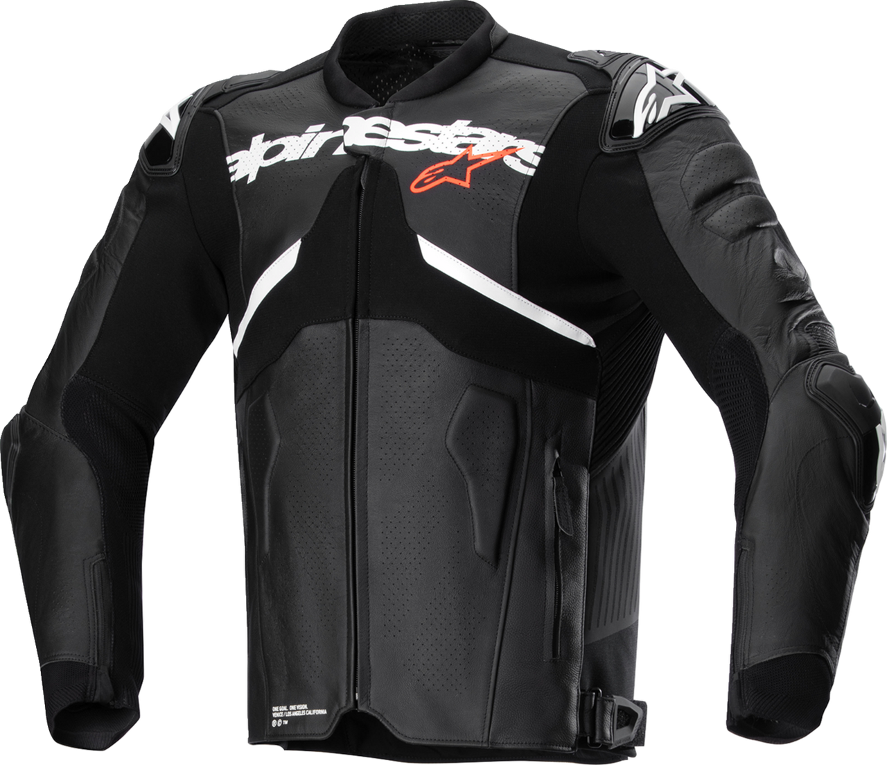Alpinestars Atem v5 Leather Jacket - Black/White - US 46 / EU 56