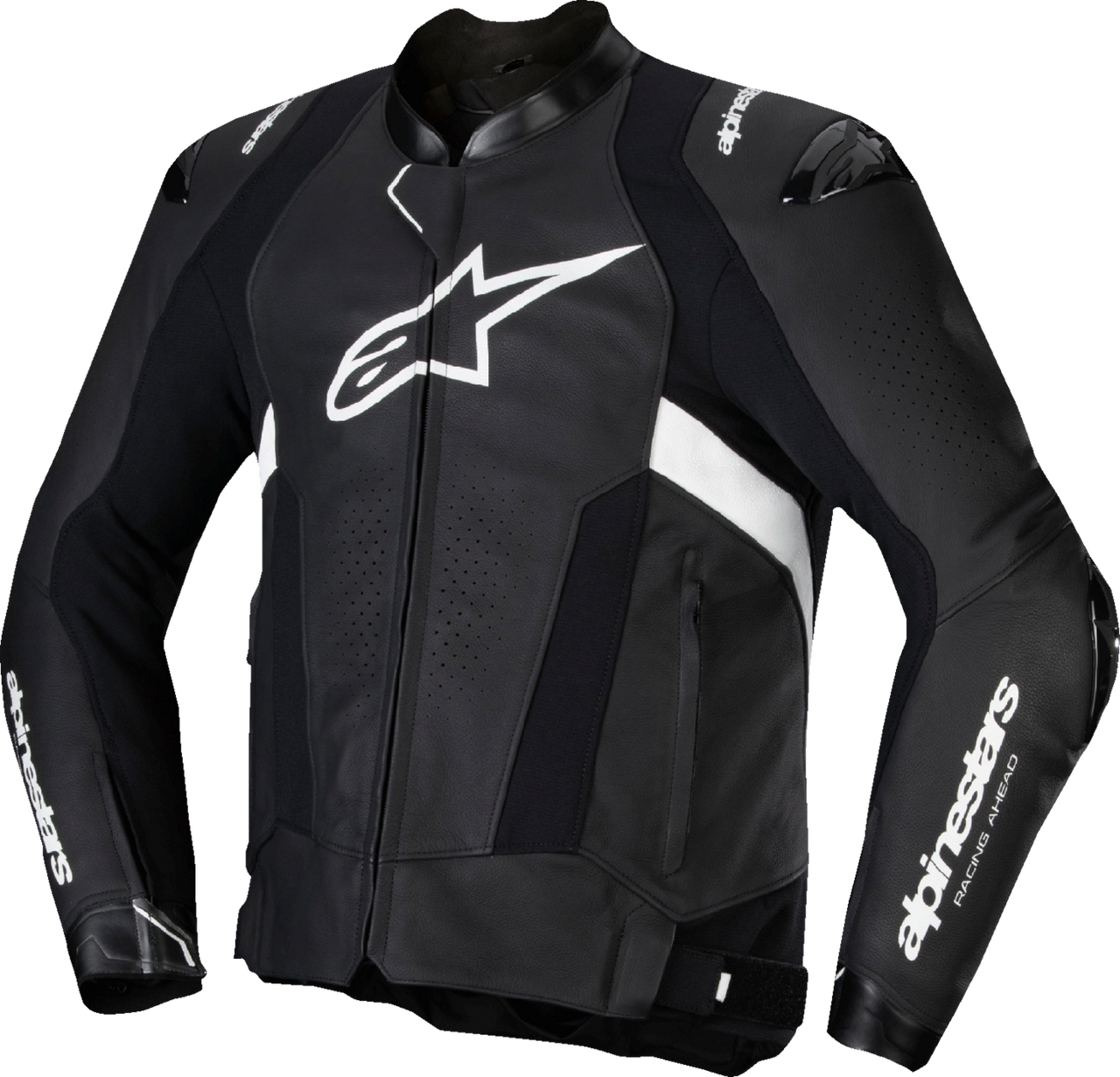 Alpinestars Missile v3 Leather Jacket - Black/White - US 38 / EU 48