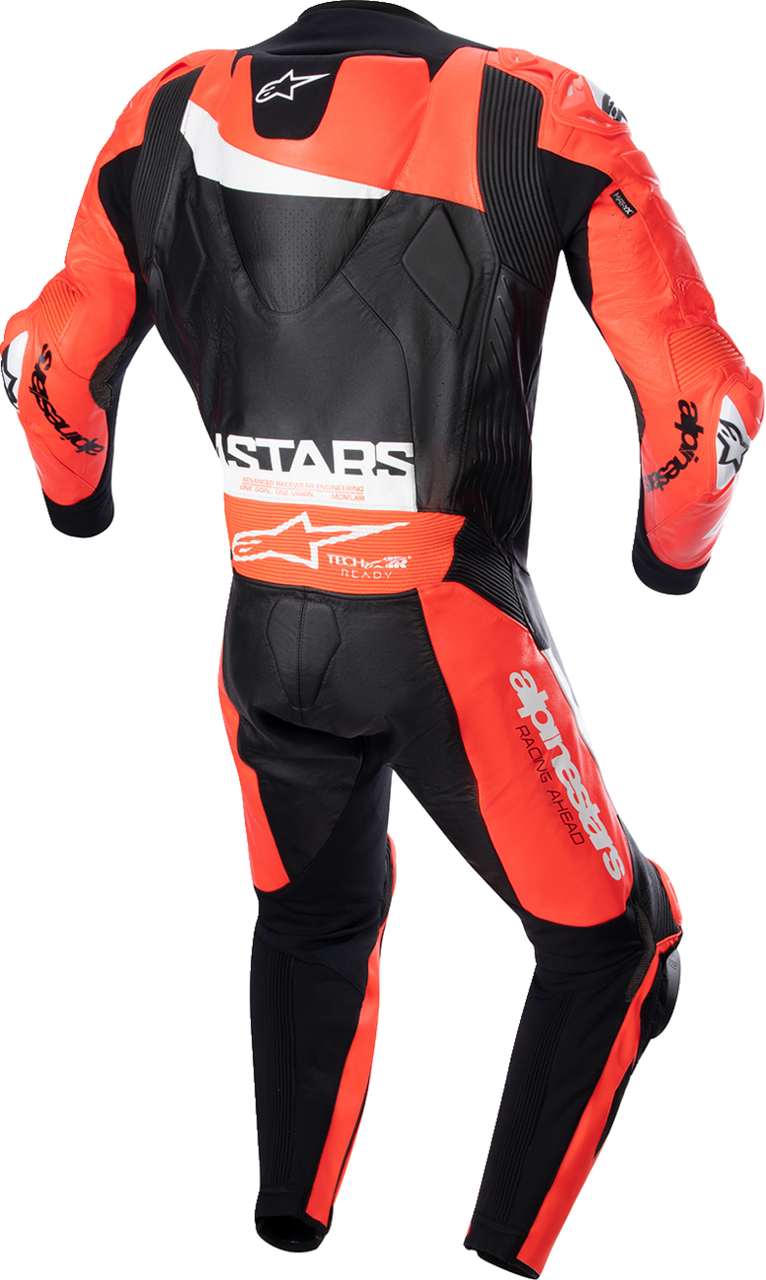 Alpinestars GP Plus v4 Leather Suit - Black/Red Fluo/White - US 46 / EU 56