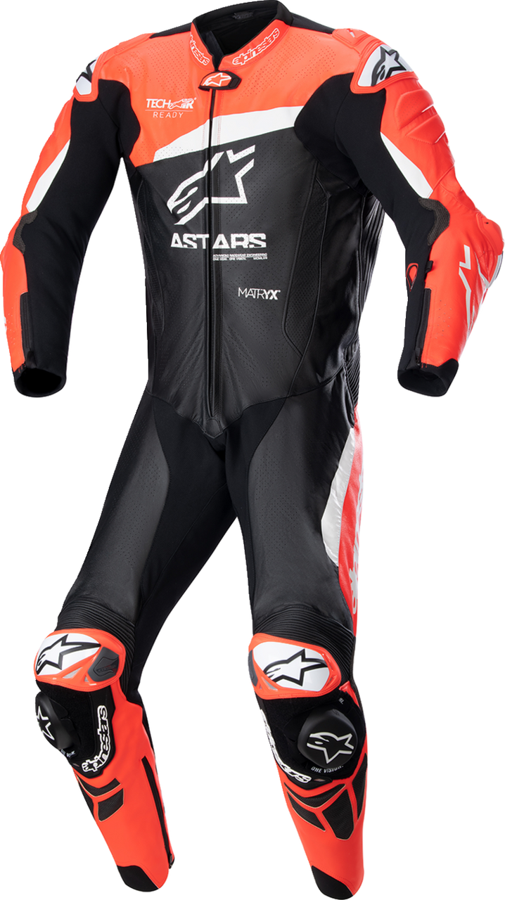 Alpinestars GP Plus v4 Leather Suit - Black/Red Fluo/White - US 44 / EU 54