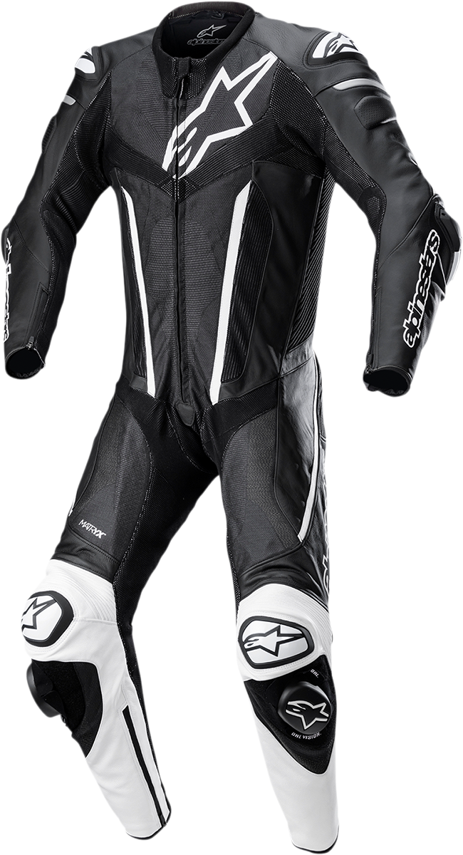 Alpinestars Fusion 1-Piece Suit - Black/White - US 42 / EU 52