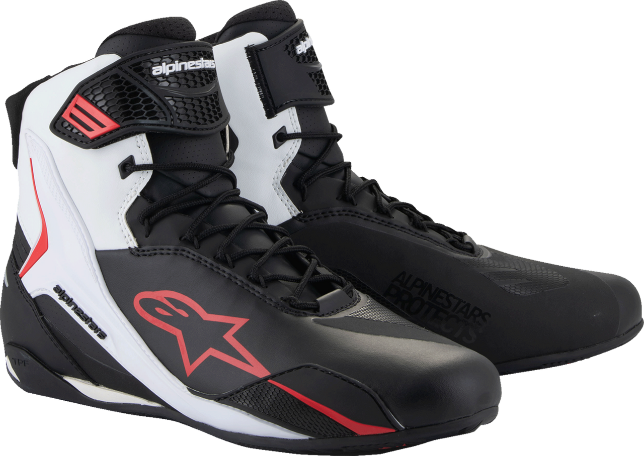 Alpinestars Faster-4 Shoes - Black/White/Red - US 9