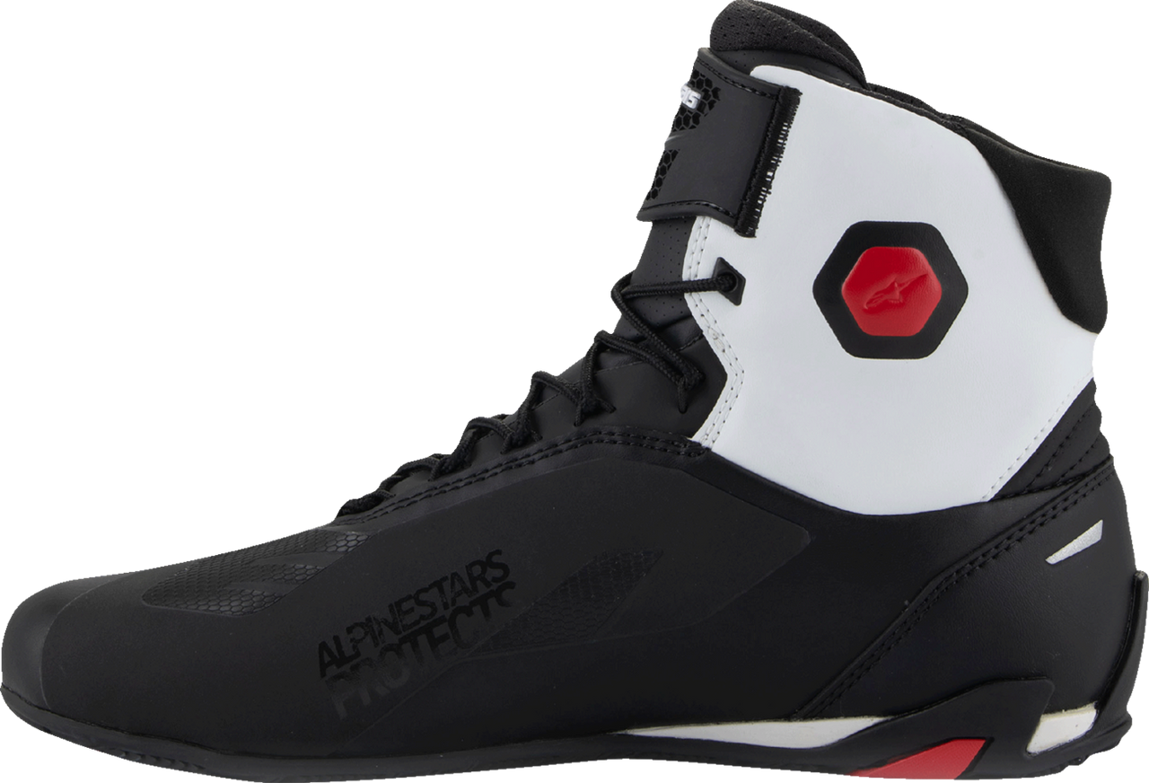 Alpinestars Faster-4 Shoes - Black/White/Red - US 10.5