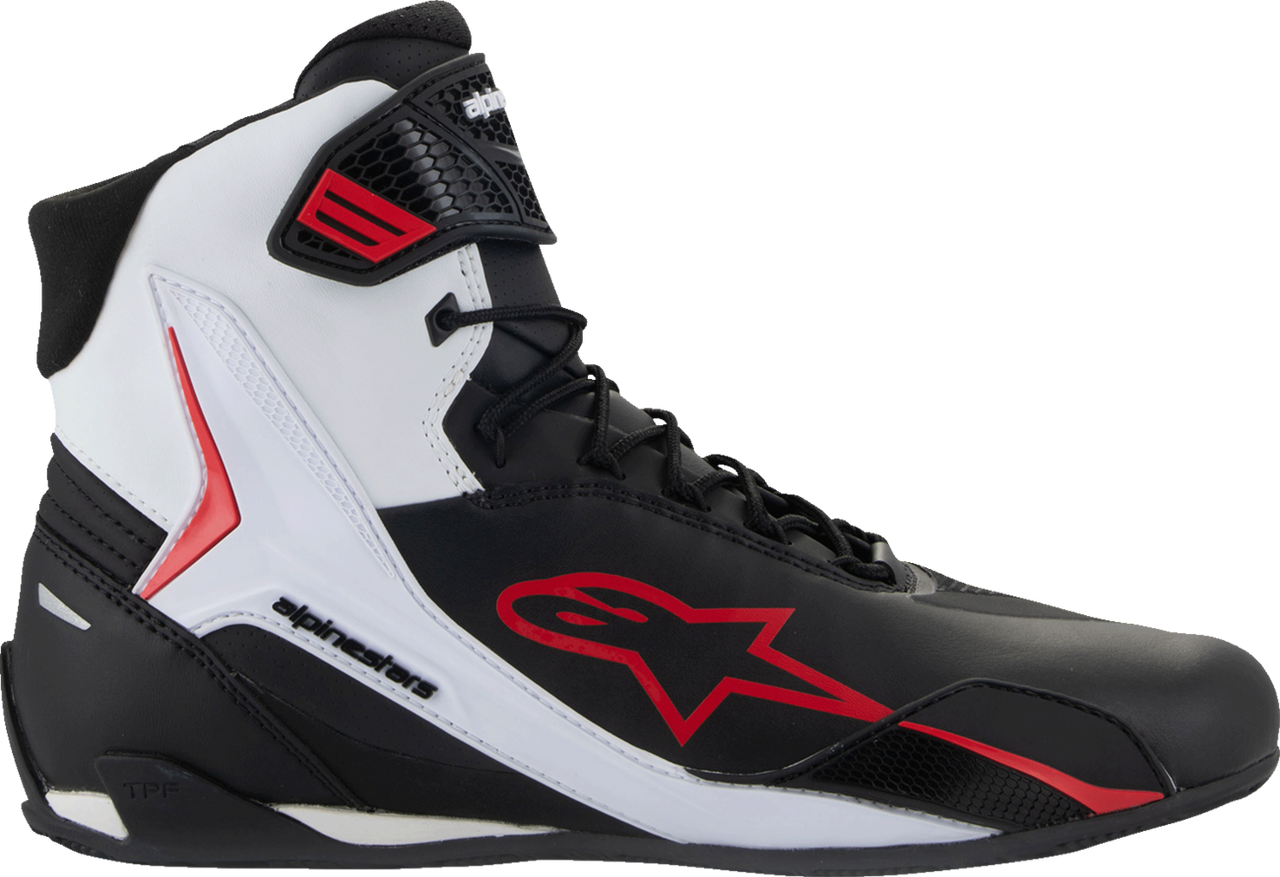 Alpinestars Faster-4 Shoes - Black/White/Red - US 13.5