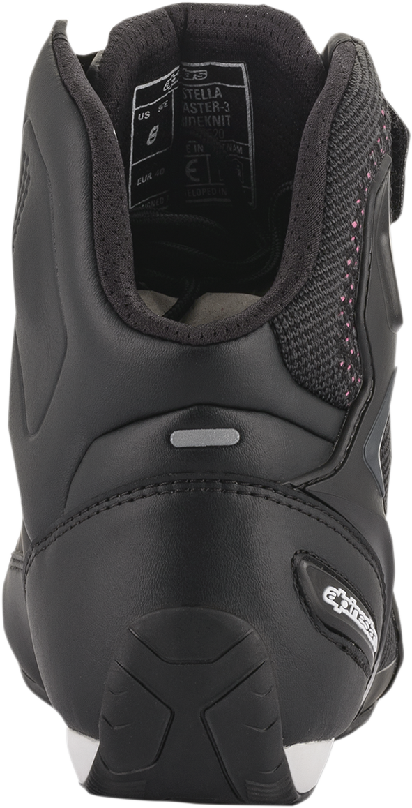 Alpinestars Stella Faster-3 Rideknit Shoes - Black/Yellow/Pink - US 9.5 / EU 42