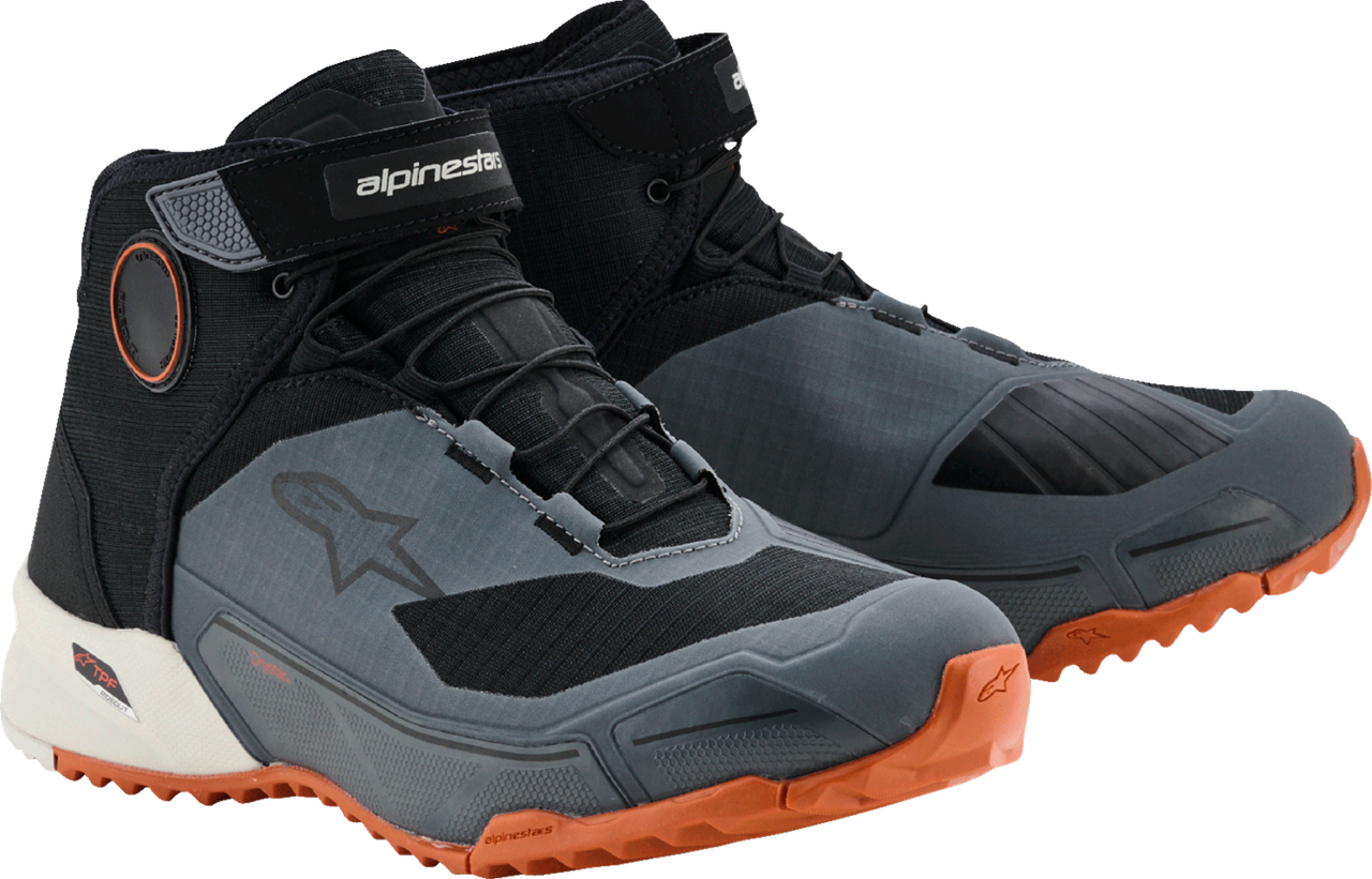 Alpinestars CR-X Drystar® Shoes - Black/Dark Gray/Rust - US 9.5 / EU 42.5