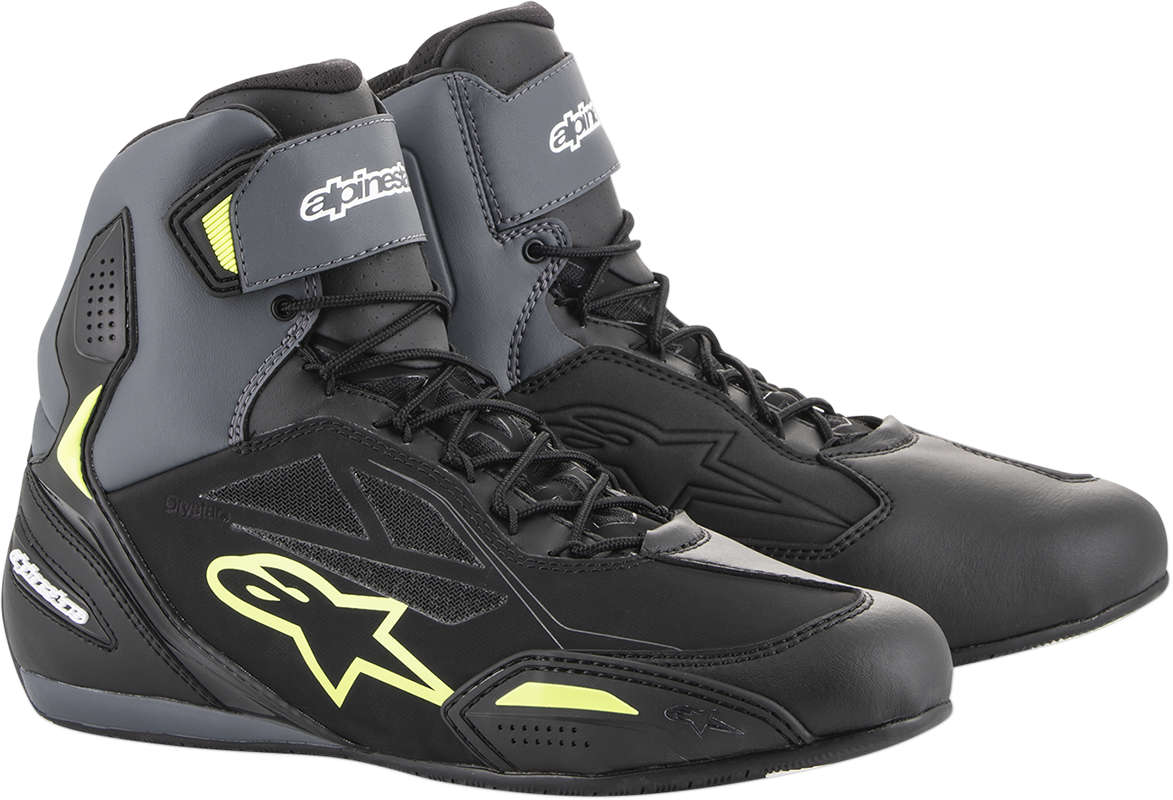 Alpinestars Faster-3 Drystar® Shoes - Black/Gray/Yellow - US 7
