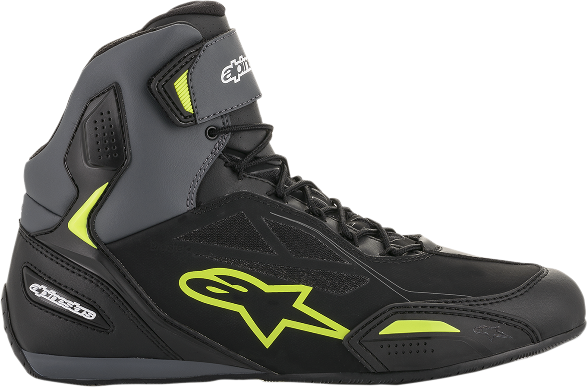 Alpinestars Faster-3 Drystar® Shoes - Black/Gray/Yellow - US 6.5