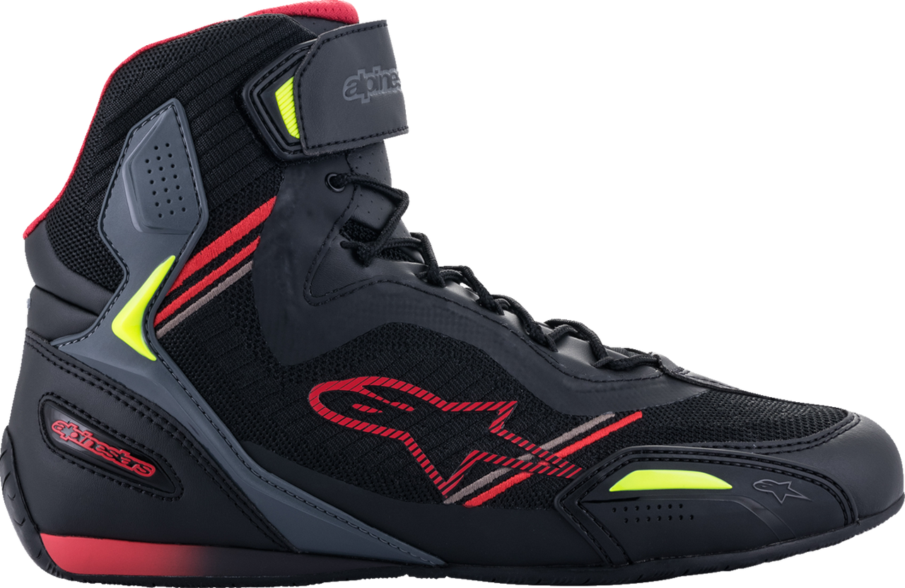 Alpinestars Faster-3 Rideknit® Shoes - Black/Red/Yellow - US 12 / EU 45.5