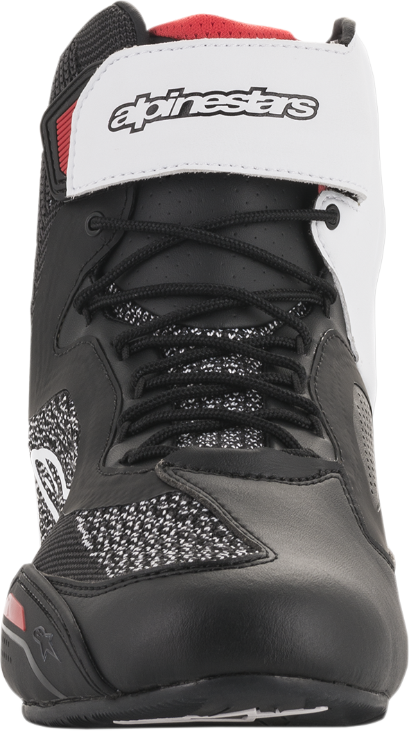 Alpinestars Faster-3 Rideknit® Shoes - Black/White/Red - US 11.5 / EU 45