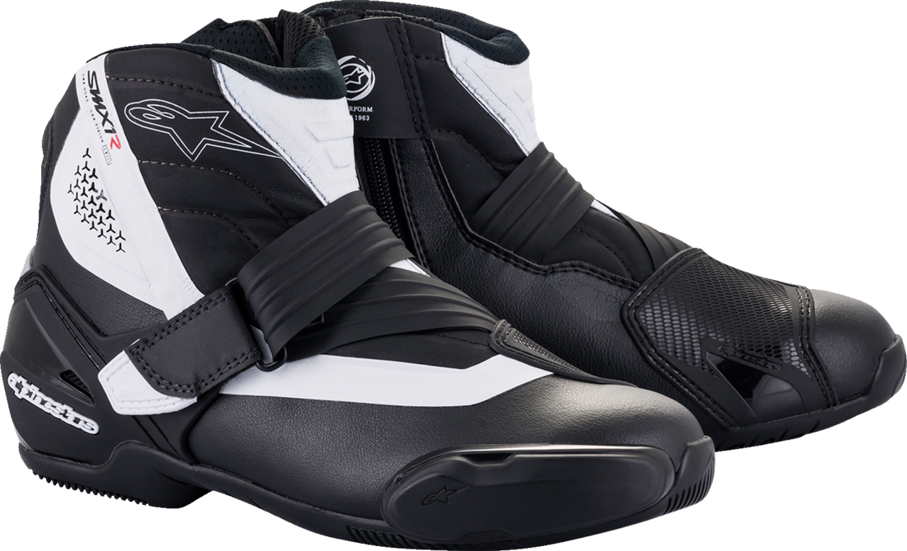 Alpinestars SMX-1 R v2 Boots - Black/White - US 12 / EU 47