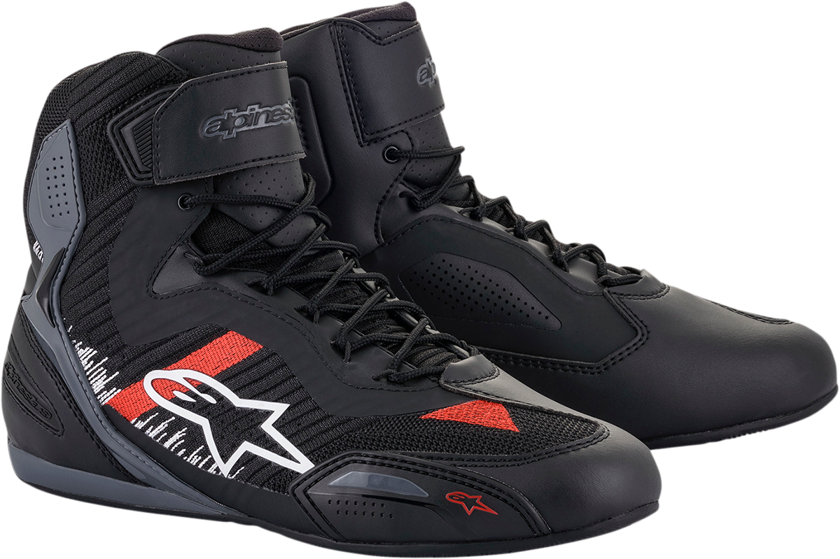 Alpinestars Faster-3 Rideknit® Shoes - Black/Gray/Red - US 10 / EU 43