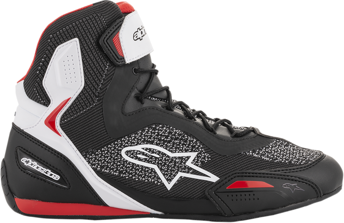Alpinestars Faster-3 Rideknit® Shoes - Black/White/Red - US 10.5 / EU 43.5