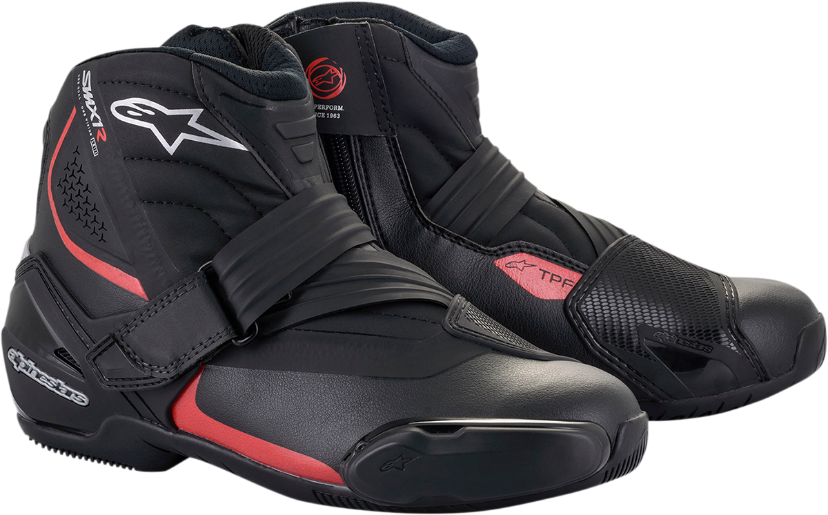 Alpinestars SMX-1 R v2 Boots - Black/Red - US 6.5 / EU 40