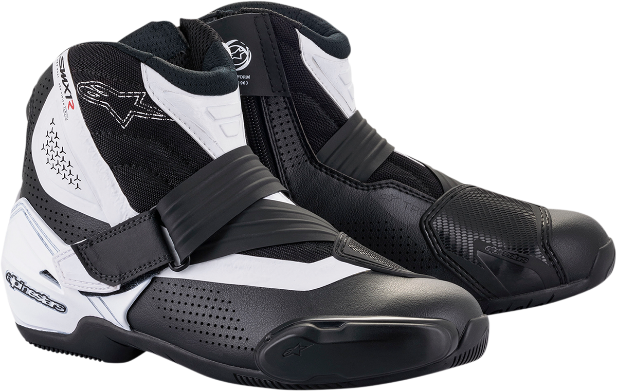 Alpinestars SMX1-R V2 Boots - Black/White - US 10.5 / EU 45
