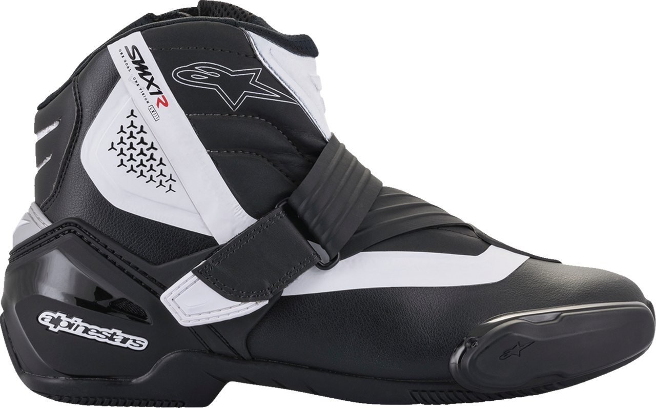 Alpinestars SMX-1 R v2 Boots - Black/White - US 8 / EU 42