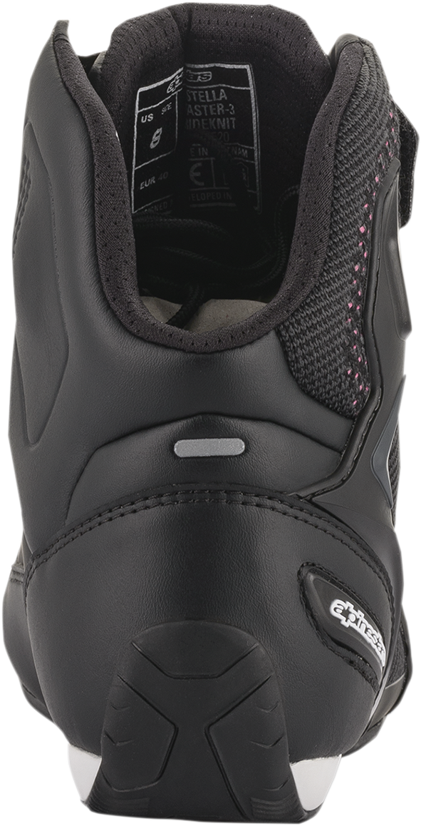 Alpinestars Stella Faster-3 Rideknit Shoes - Black/Yellow/Pink - US 10 / EU 42.5