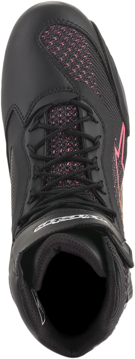 Alpinestars Stella Faster-3 Rideknit Shoes - Black/Yellow/Pink - US 10 / EU 42.5