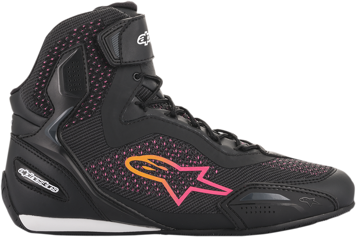 Alpinestars Stella Faster-3 Rideknit Shoes - Black/Yellow/Pink - US 7.5 / EU 39
