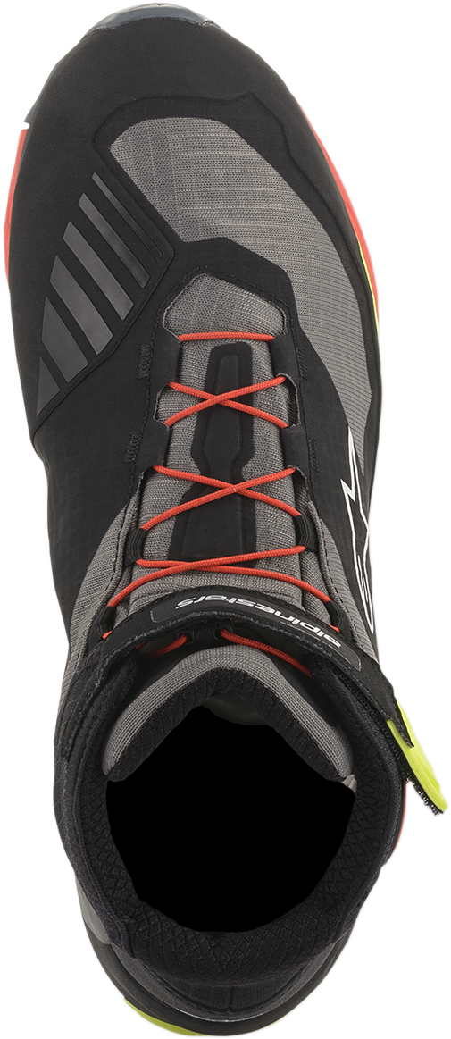 Alpinestars CR-X Drystar® Shoes - Black/Red/Yellow Fluorescent - US 12 / EU 45.5