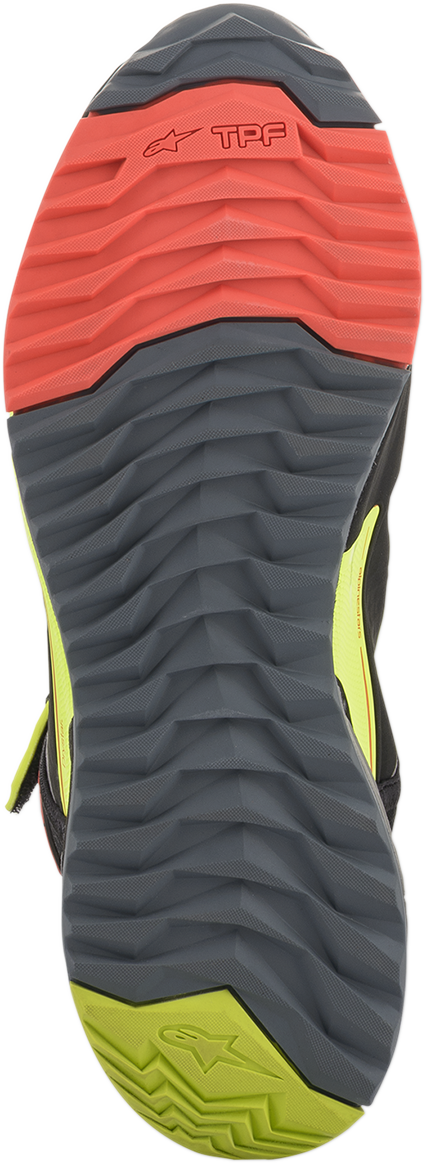 Alpinestars CR-X Drystar® Shoes - Black/Red/Yellow Fluorescent - US 9.5 / EU 42.5