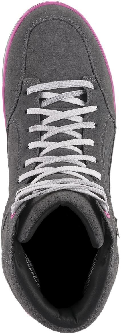 Alpinestars J-6 Waterproof Women's Shoes - Gray/Pink - US 9.5