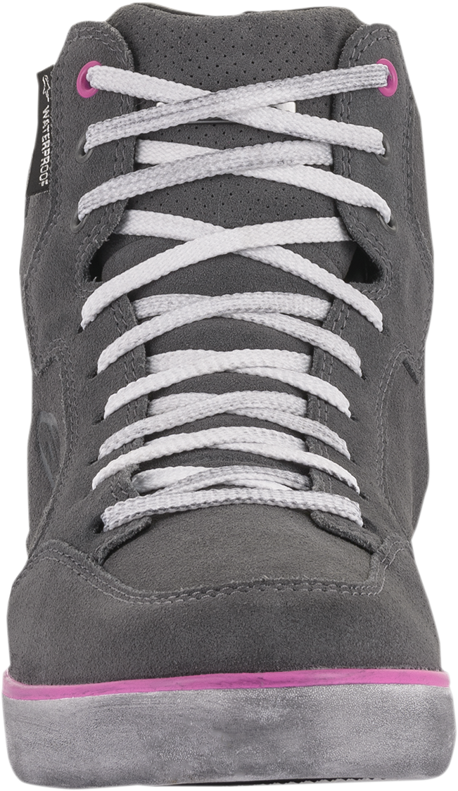 Alpinestars J-6 Waterproof Women's Shoes - Gray/Pink - US 9