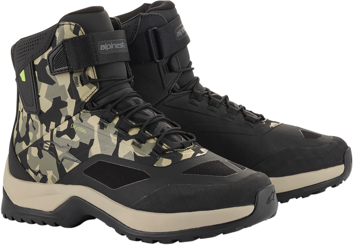 Alpinestars CR-6 Drystar® Shoes - Black/Brown/Green - US 9.5