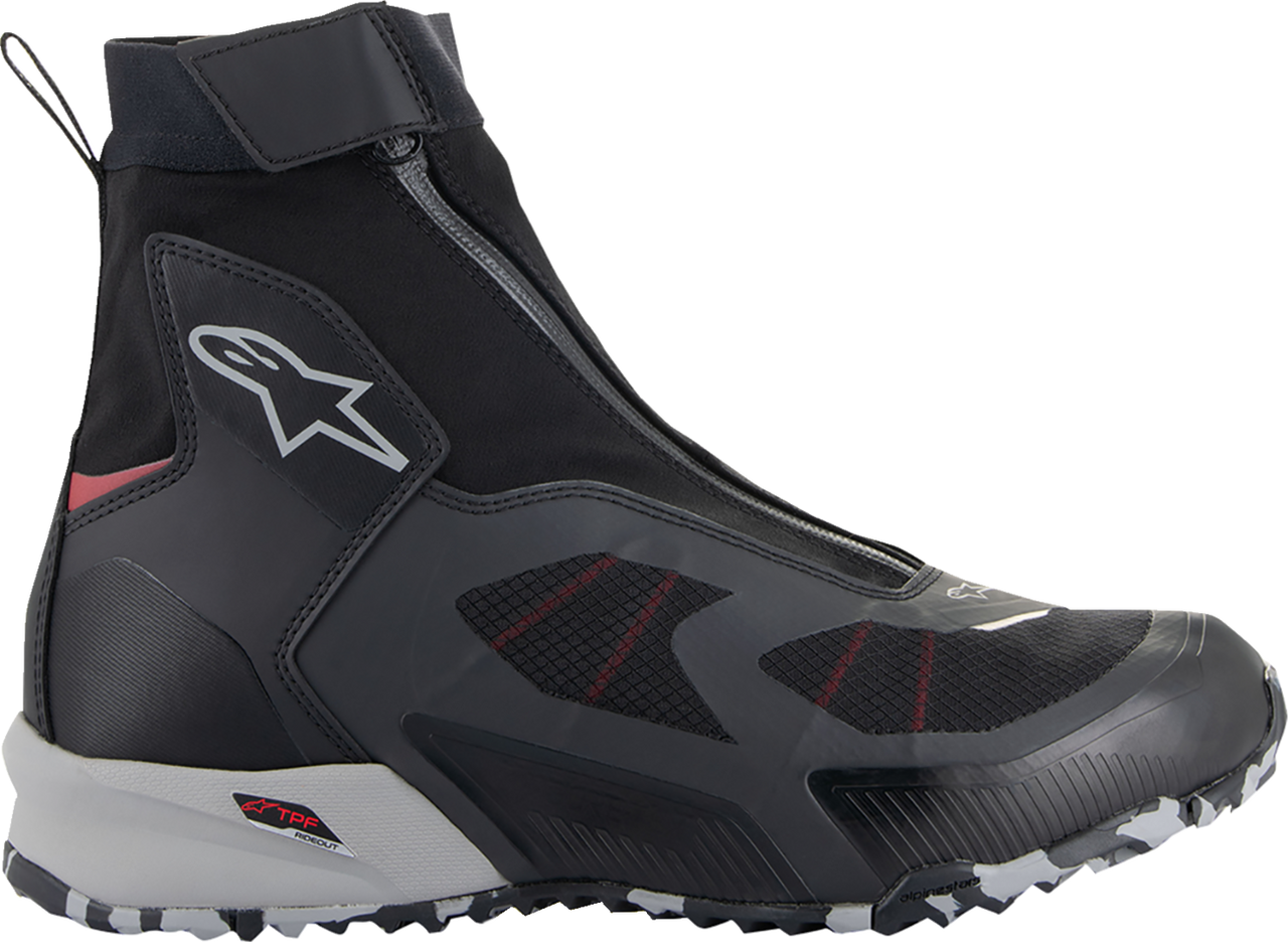 Alpinestars CR-8 Gore-Tex® Shoes - Black/Grey/Red - US 9.5 / EU 42.5