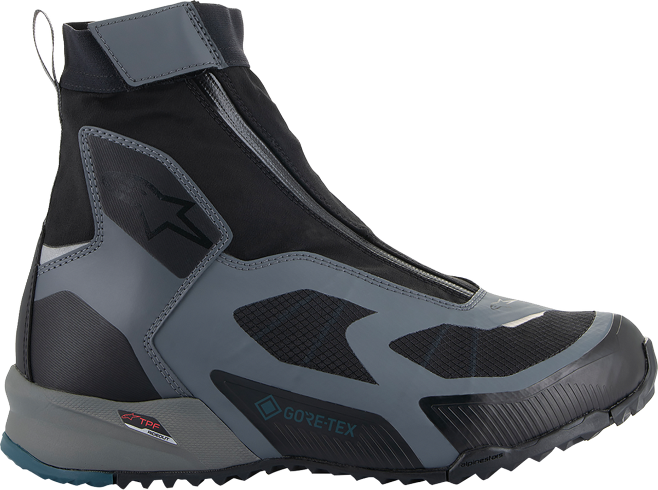Alpinestars CR-8 Gore-Tex® Shoes - Black/Grey/Blue - US 10.5 / EU 43.5