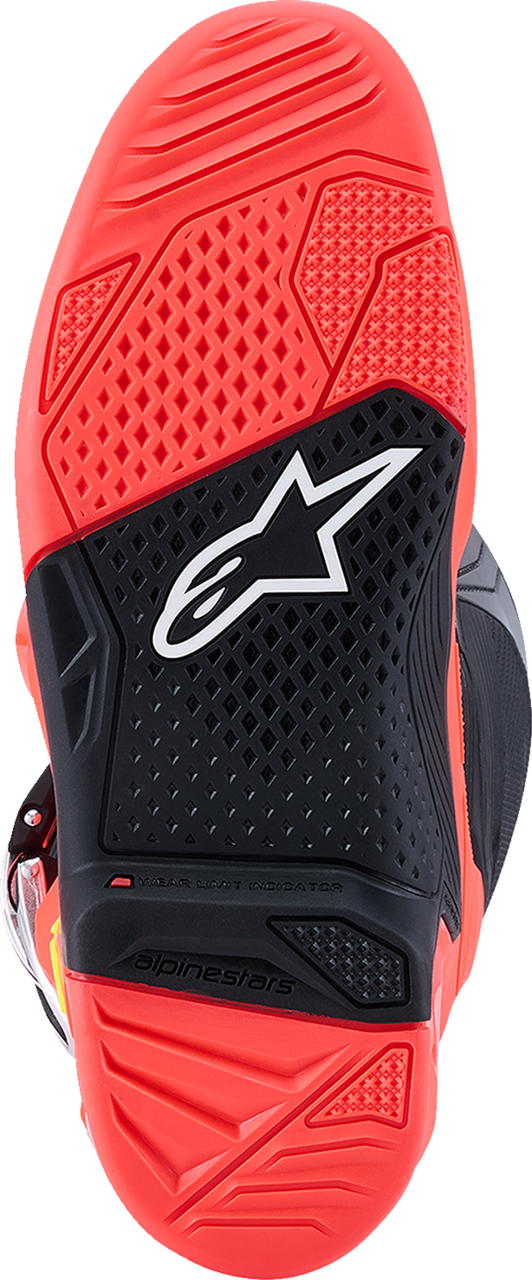 Alpinestars Tech 7 Boots - Black/Fluorescent Red/Fluorescent Pink - US 7 / EU 40.5