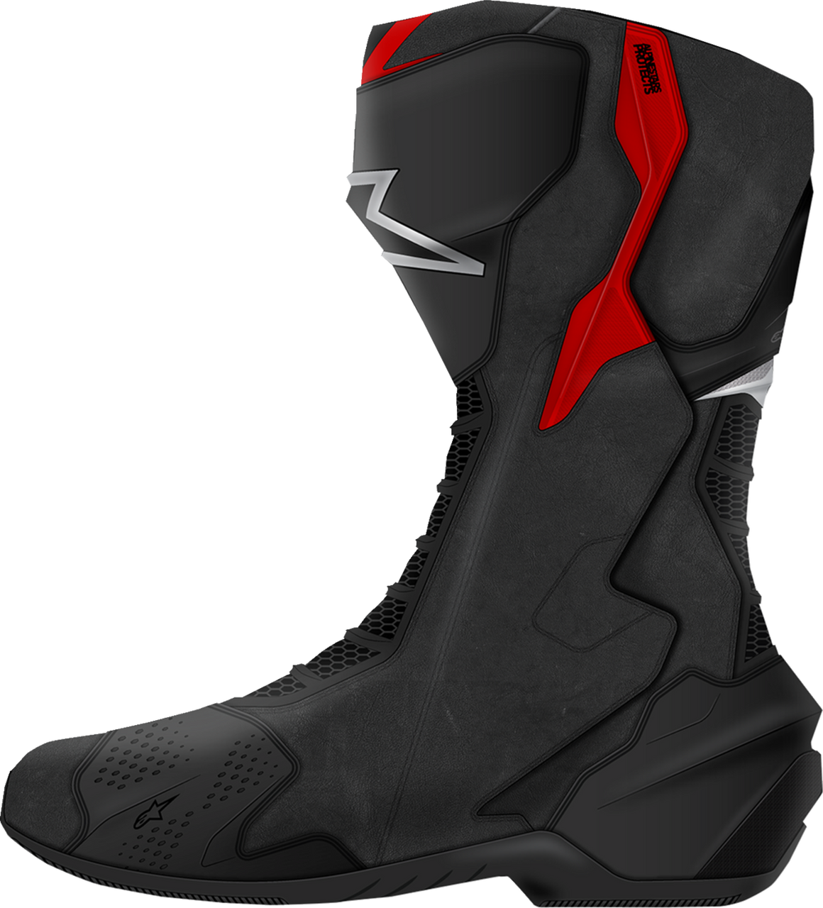 Alpinestars SMX-6 V3 Boots - Black/Silver/Red - US 6.5/EU 40