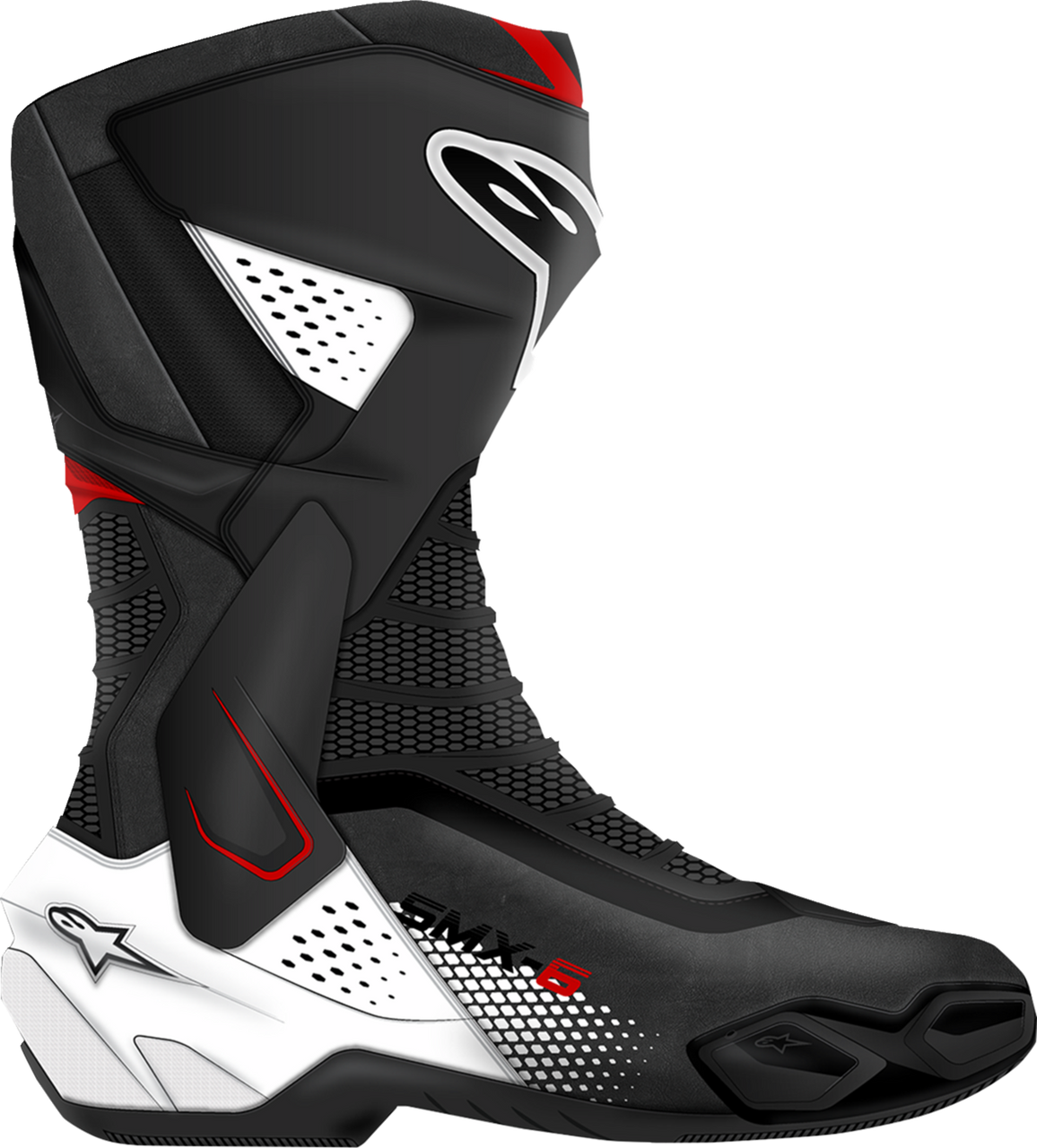 Alpinestars SMX-6 V3 Boots - Black/White/Red Graphic - US 7.5/EU 41