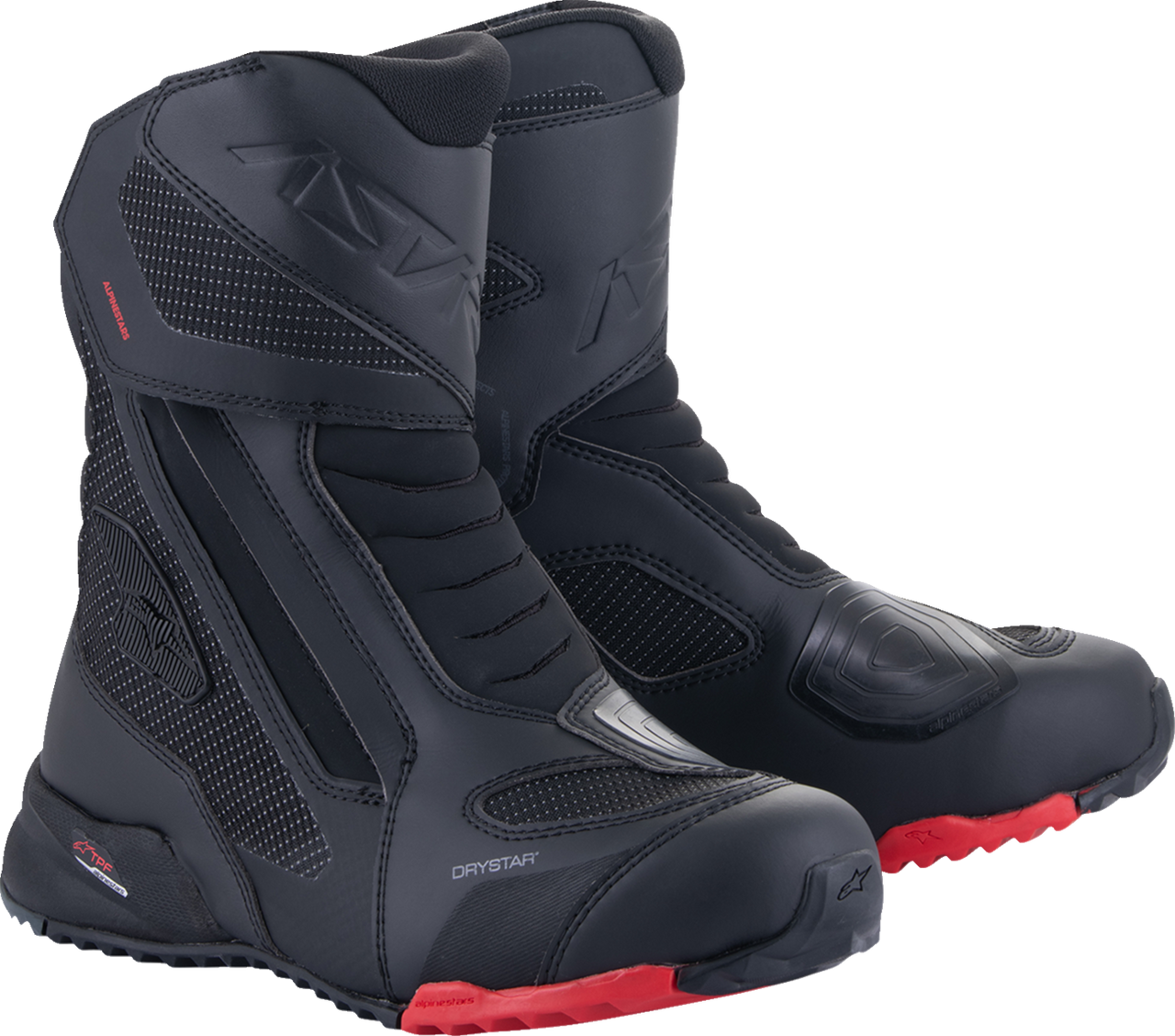 Alpinestars RT-7 Drystar® Boots - Black/Red - US 11.5 / EU 46