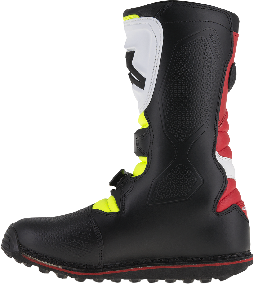 Alpinestars Tech-T Boots - White/Red/Yellow Fluorescent/Black - US 13 / EU 48