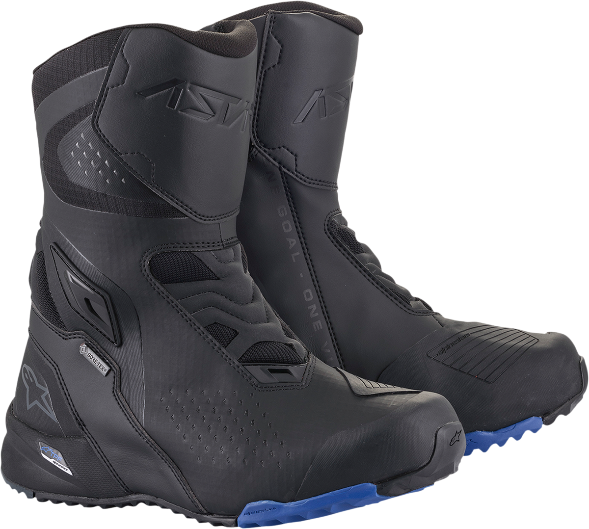 Alpinestars RT-8 Gore-Tex® Boots - Black/Blue - US 10.5 / EU 45